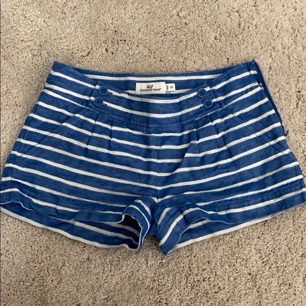 Striped Vineyard Vines Linen Shorts